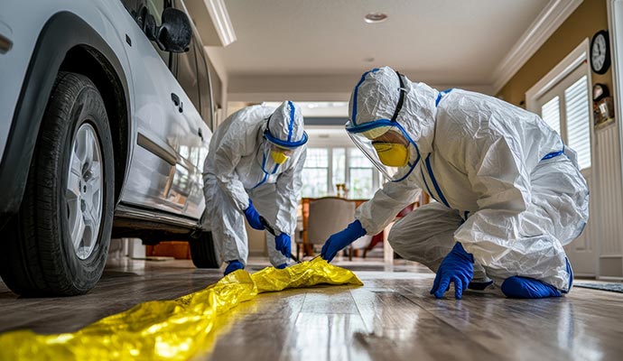 Biohazard place cleanup