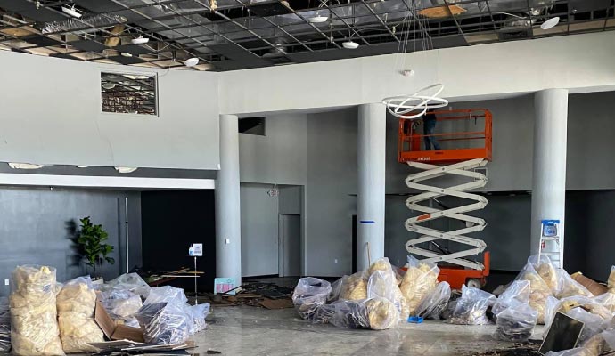 Commercial restoration in progress