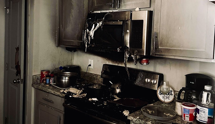 fire damaged property