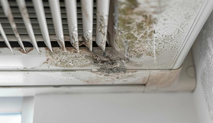 Mold on ceiling AC