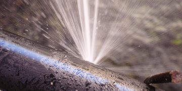broken water pipe