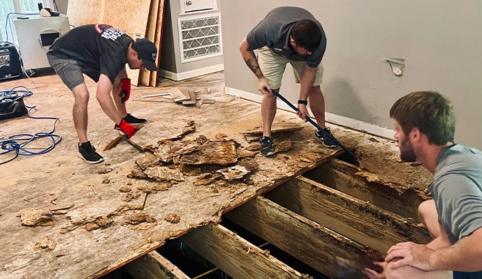 Professional restoration for structural damaged property